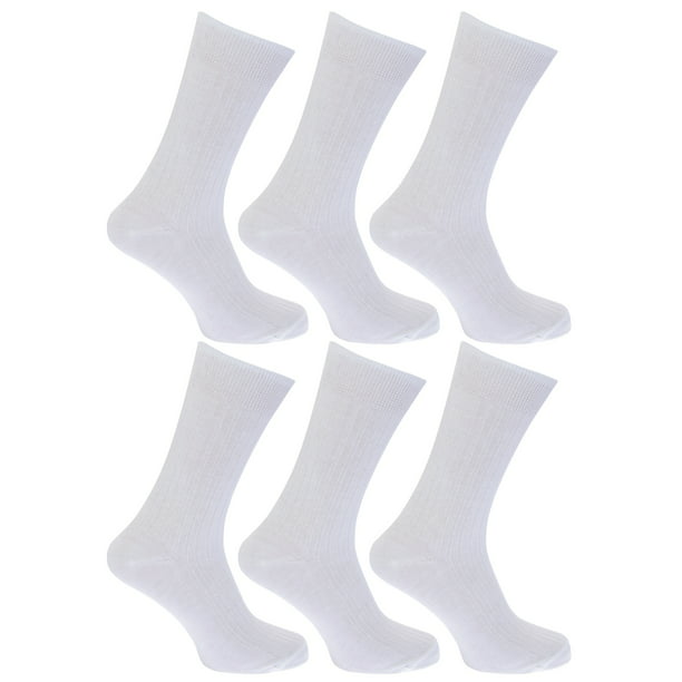 Mens Cotton Socks 100% Cotton Ribbed Everyday Wear Suit Office Work Soft Smart